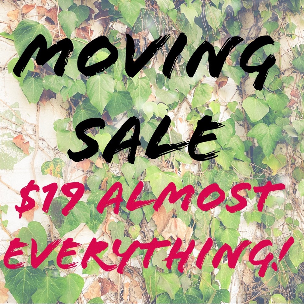 Moving Sale!
